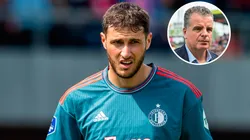 Santiago Giménez, presionado para continuar en Feyenoord