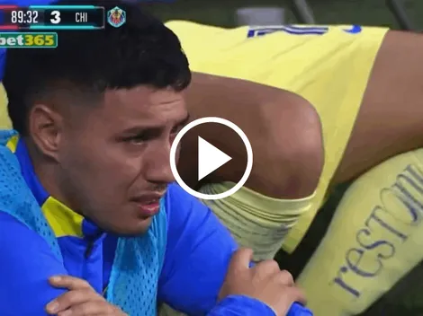 El llanto de Leo Suárez tras el tercer gol de Chivas