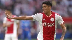 AMSTERDAM, NETHERLANDS - SEPTEMBER 07: Edson Alvarez of Ajax in action during the UEFA Champions League group A match between AFC Ajax and Rangers FC at Johan Cruyff Arena on September 07, 2022 in Amsterdam, Netherlands. (Photo by Dean Mouhtaropoulos/Getty Images)