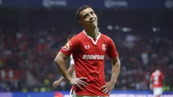 Toluca, Estado de México, 10 de septiembre de 2022. Leonardo Fernández en lamento, durante el partido de la jornada 14 del torneo Apertura 2022 de la Liga BBVA MX, entre los Diablos Rojos del Toluca y los Pumas de la UNAM, celebrado en el estadio Nemesio Diez. Foto: Imago7/ Rafael Vadillo