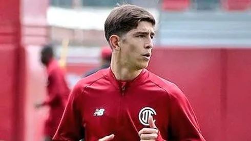 Tomás Belmonte se prepara para debutar con Toluca en la Liga MX.