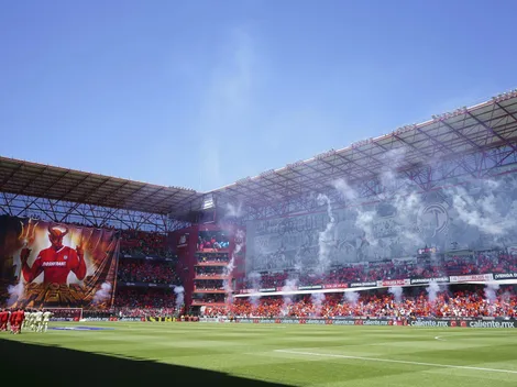 El IMPRESIONANTE tifo de la afición de Toluca en el duelo ante América