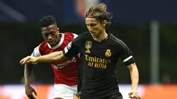 Luka Modric en el último partido entre Real Madrid y Braga.