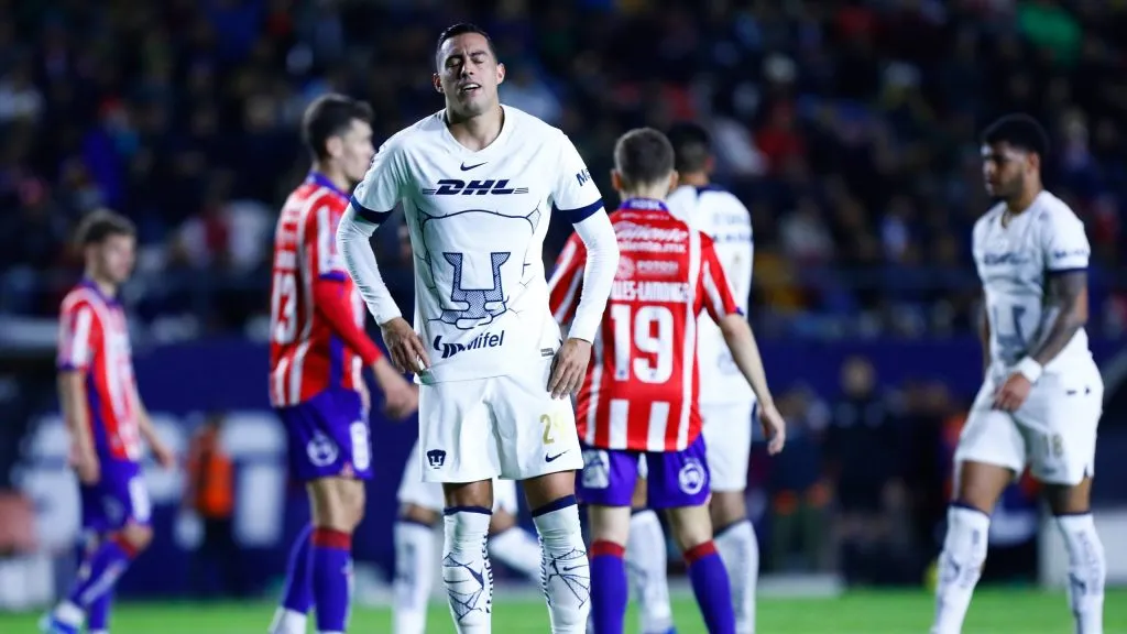 El momento de la lesión de Rogelio Funes Mori ante San Luis [Getty Images]