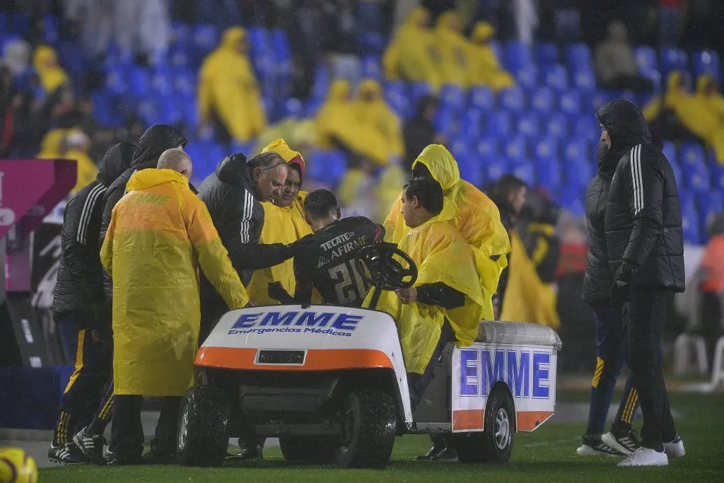 El momento de la lesión de Aquino.