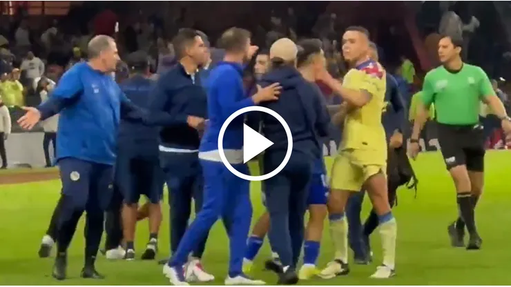 Final hirviente: la fuerte pelea entre América y Cruz Azul luego del Clásico Joven