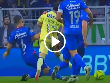El polémico penal no sancionado al América frente a Cruz Azul