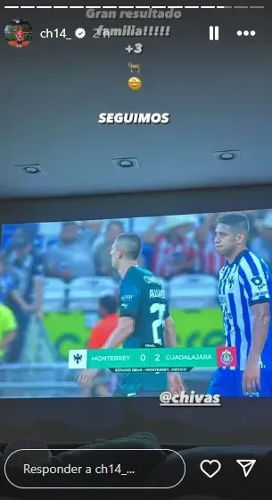 El mensaje de Chicharito a la victoria de Chivas