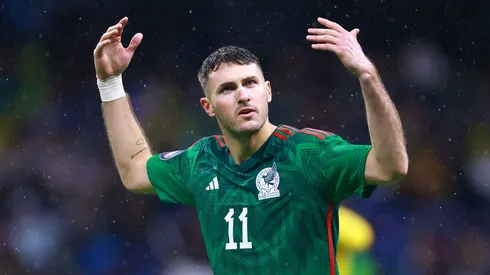 Los aficionados pidieron por Santi Giménez en el México vs. Estados Unidos