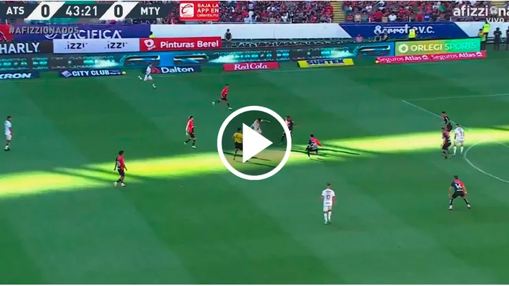 El golazo de Maxi Meza en el Rayados vs. Atlas por la jornada 12 de la Liga MX