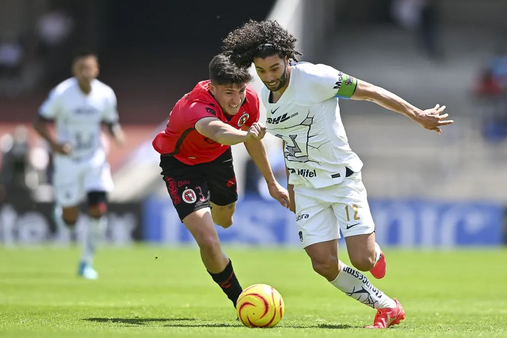 El “Chino” Huerta durante el juego de Pumas ante Xolos por la Liga MX (Imago7)