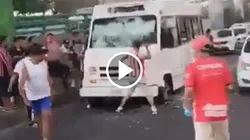 ¡Lamentable! La feroz batalla entre aficionados de Cruz Azul y Chivas en la previa al juego