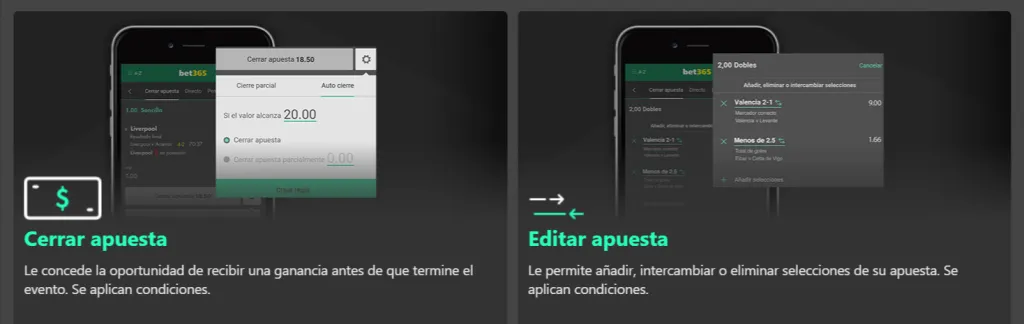 cerrar apuesta bet365
