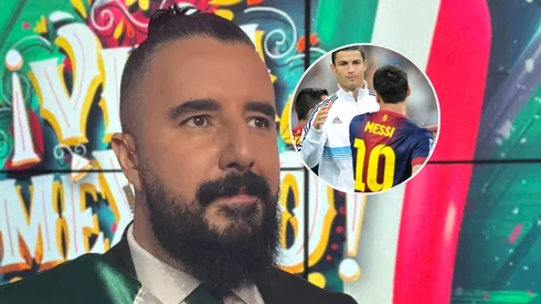 Álvaro Morales, Cristiano Ronaldo y Lionel Messi.