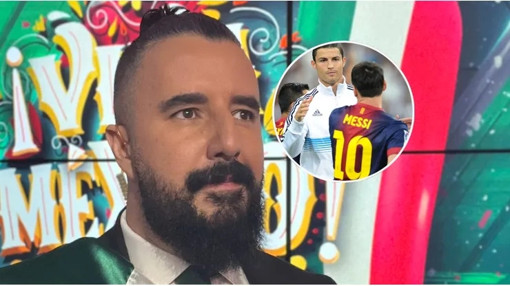 Álvaro Morales, Cristiano Ronaldo y Lionel Messi.