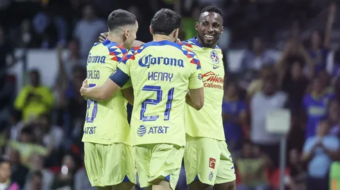 América celebra el gol ante Pachuca en la ida.