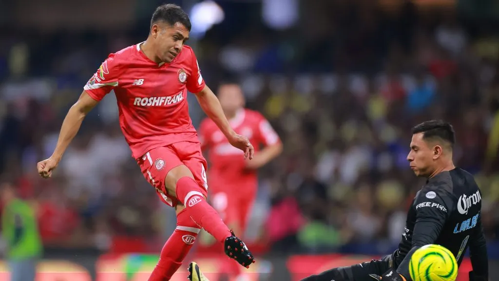 Juan Pablo Domínguez marcó el único gol de Toluca vs. América [Foto: Getty]