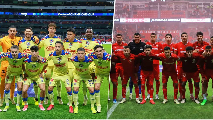 Las alineaciones de América vs. Toluca por la jornada 15 de la Liga MX