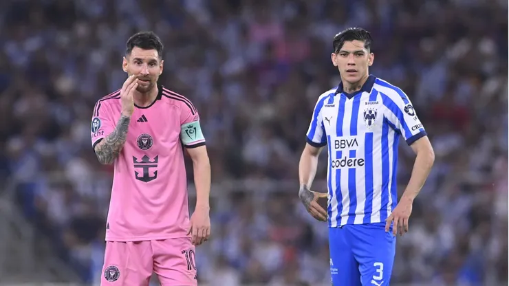 Lionel Messi se cruzó con Gerardo Arteaga y calentó el Rayados vs. Inter Miami