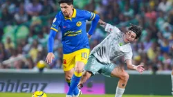 Diego Valdés y Jordan Carrillo fueron captados platicando tras el juego entre Santos y América