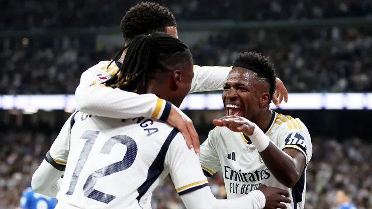 Los jugadores de Real Madrid, a puro festejo.