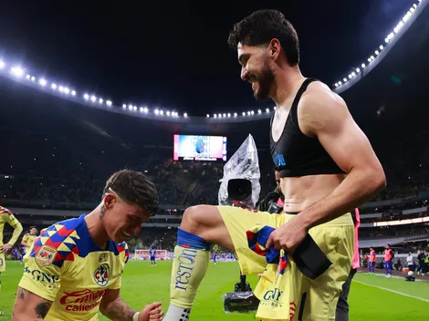 El festejo de Henry Martín y Chicote Calderón tras la consagración de América