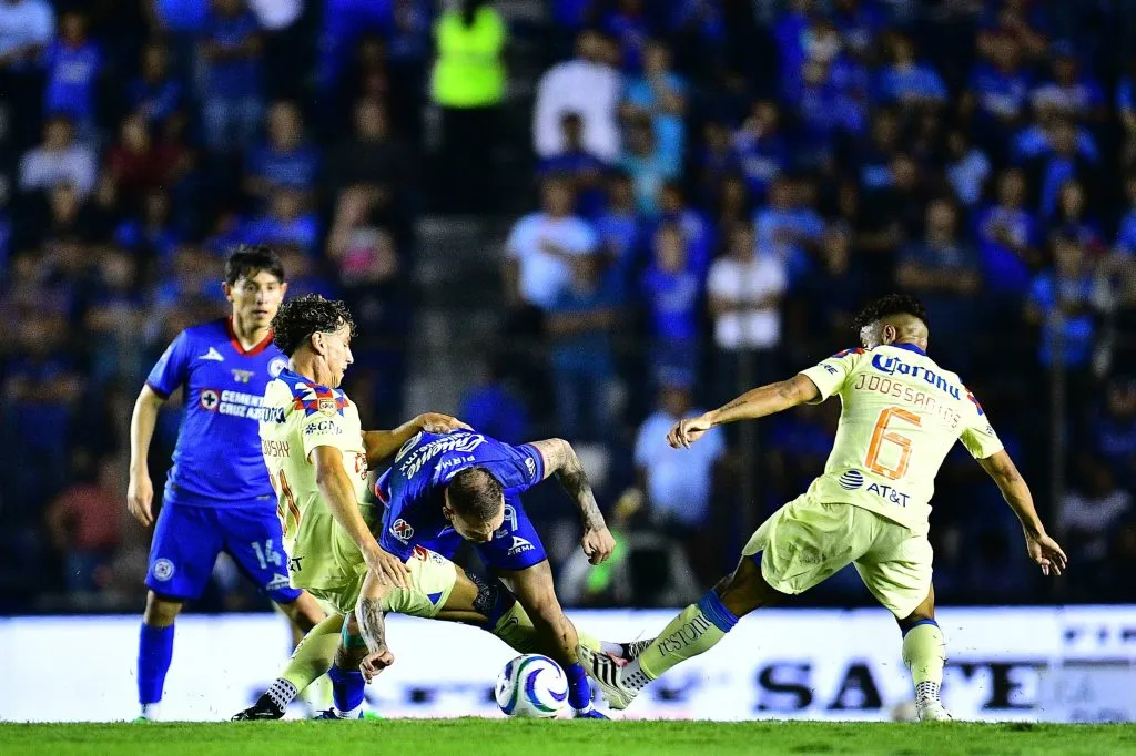 Cruz Azul y América igualaron 1-1 en la ida de la final del Clausura 2024. (Imago)