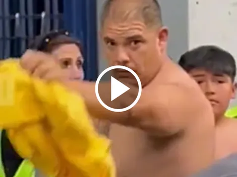 Video: afición de Cruz Azul y un violento gesto contra familia del América