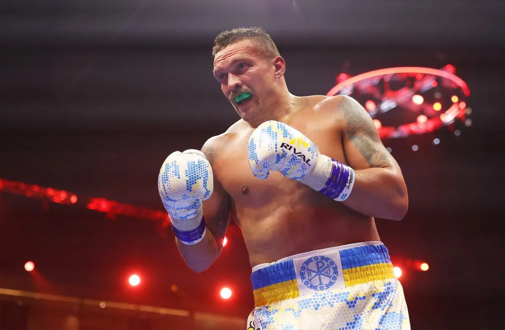 Oleksandr Usyk se transformó en el campeón indiscutido de los pesos pesados. (Getty Images)