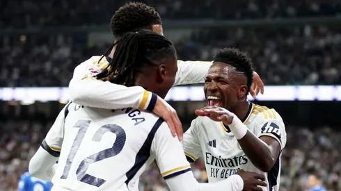 La alegría de los jugadores de Real Madrid.