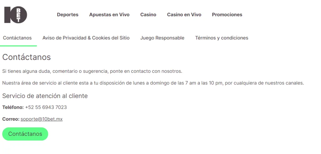 código de bonificación 10bet