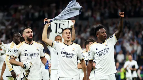 Los futbolistas de Real Madrid, a puro festejo.