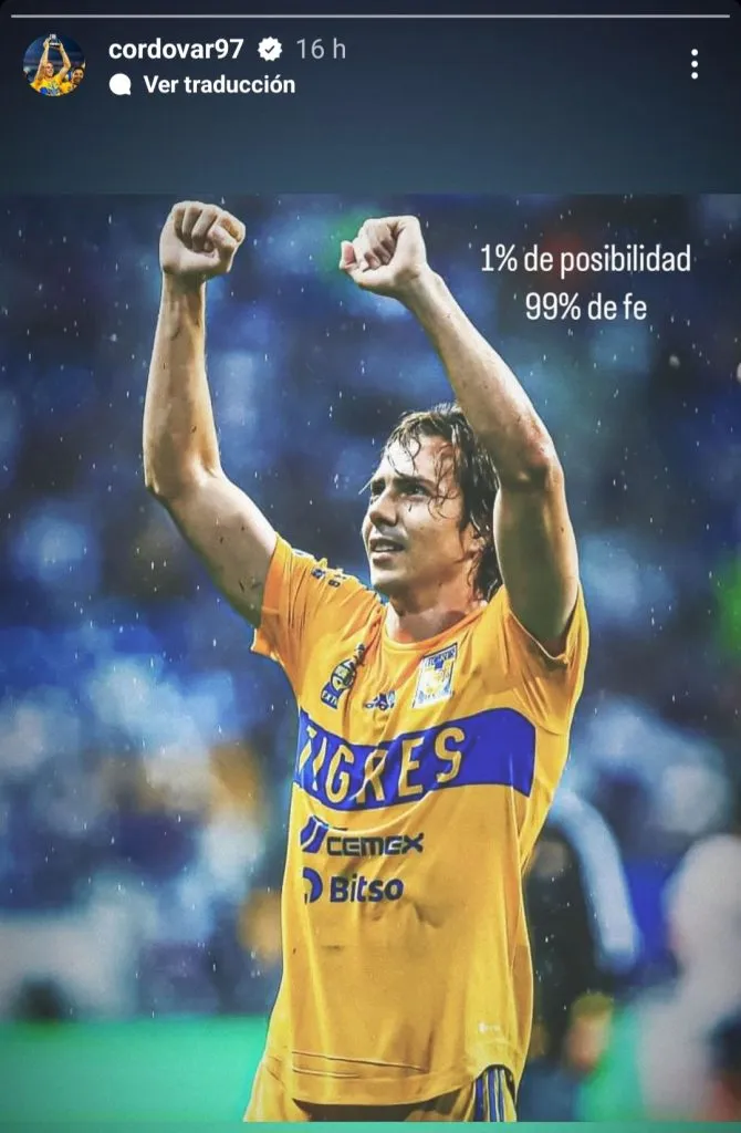 La publicación que compartió Sebastián Córdova. (Captura de pantalla de Instagram)