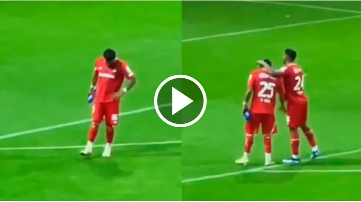 La desolación de Alexis después del juego.
