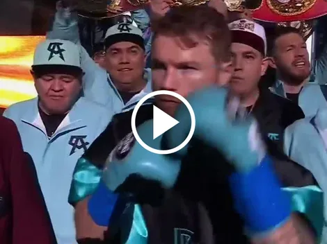 Video: así ingresó Canelo Álvarez al combate ante Munguía