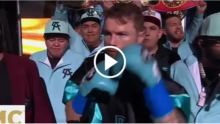 Video: el estelar ingreso de Canelo Álvarez a la pelea contra Jaime Munguía