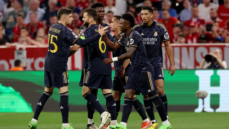 Los jugadores de Real Madrid, a pura celebración.