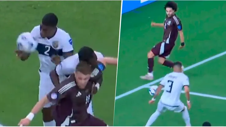 Los dos penaltis que el VAR representado por Argentina omitió en México vs. Ecuador