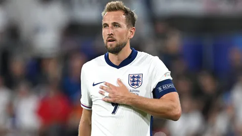 El capitán inglés, Harry Kane, en el duelo de la fecha 3 ante Eslovenia.