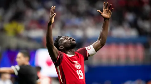 Alphonso Davies en el partido de Canadá vs Argentina, en la fecha 1 de la Copa América 2024.