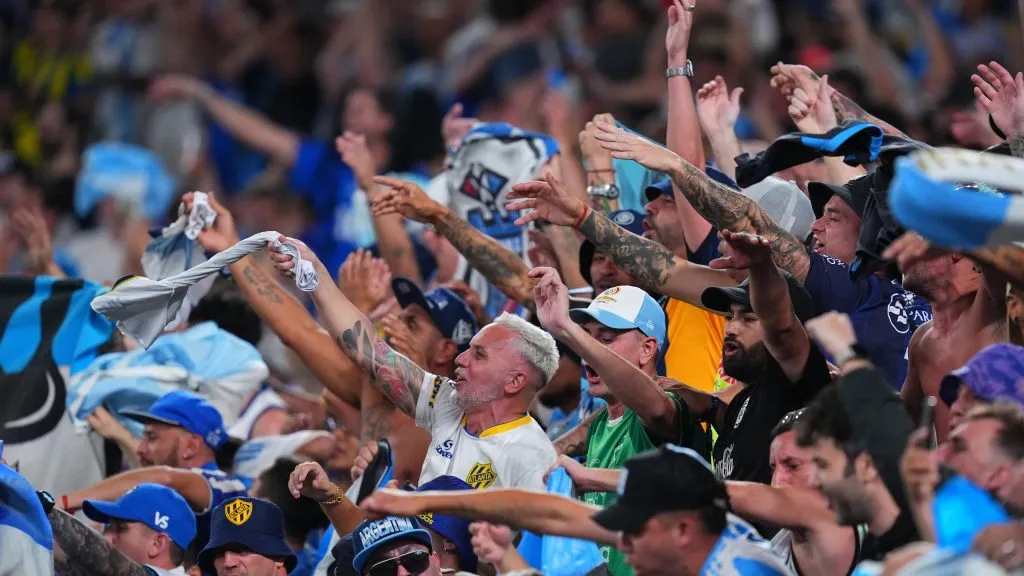 La afición argentina viajó en masa hacia los Estados Unidos [Foto: Getty]