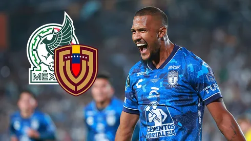 Salomón calentó la previa de México-Venezuela.