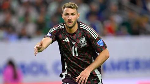 Santiago Giménez en el partido ante Jamaica, el primero de México en la Copa América 2024.