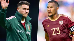 Santiago Giménez y Salomón Rondón, cara a cara en el SoFi Stadium.