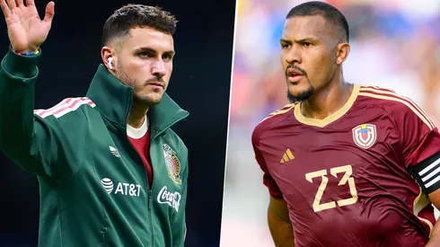 Santiago Giménez y Salomón Rondón, cara a cara en el SoFi Stadium.