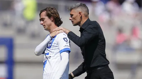 Fernando Ortiz y Jordi Cortizo en un partido de Rayados