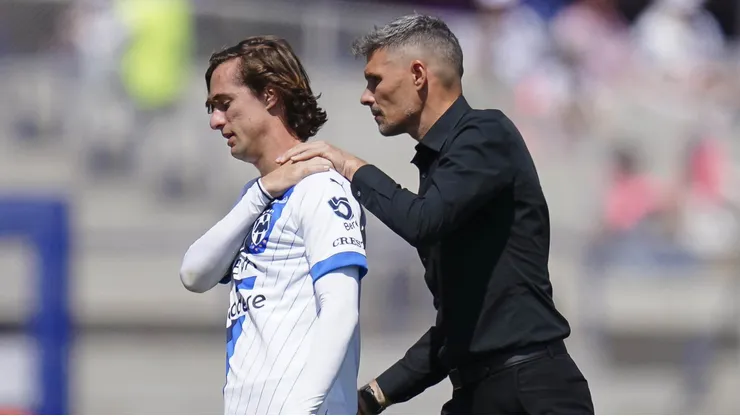 Fernando Ortiz y Jordi Cortizo en un partido de Rayados