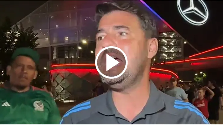 Se vivió un tenso momento en las inmediaciones del Mercedes-Benz Arena.