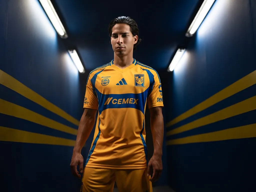 La nueva playera de Tigres une la tradición, el presente y el futuro, según consignó el propio club. (Tigres oficial)