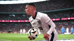 El jugador inglés de Manchester City, Phil Foden, en el último partido ante Islandia.